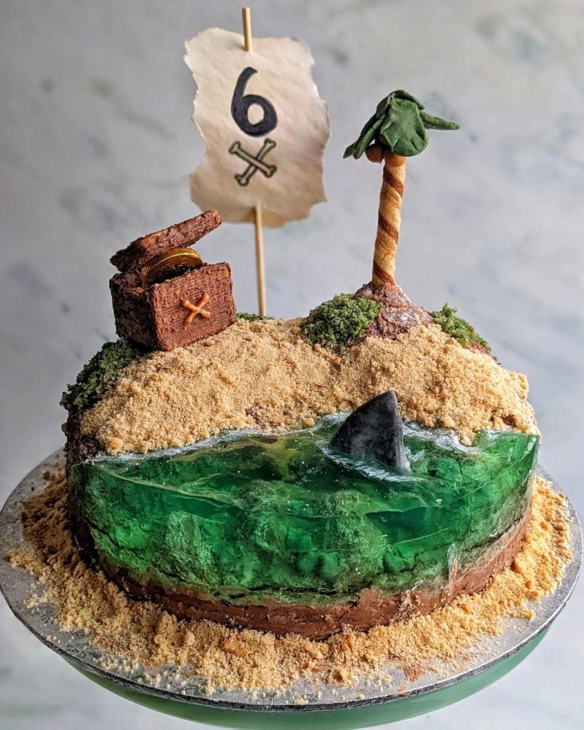 Pirate Treasure Chest Cake Design