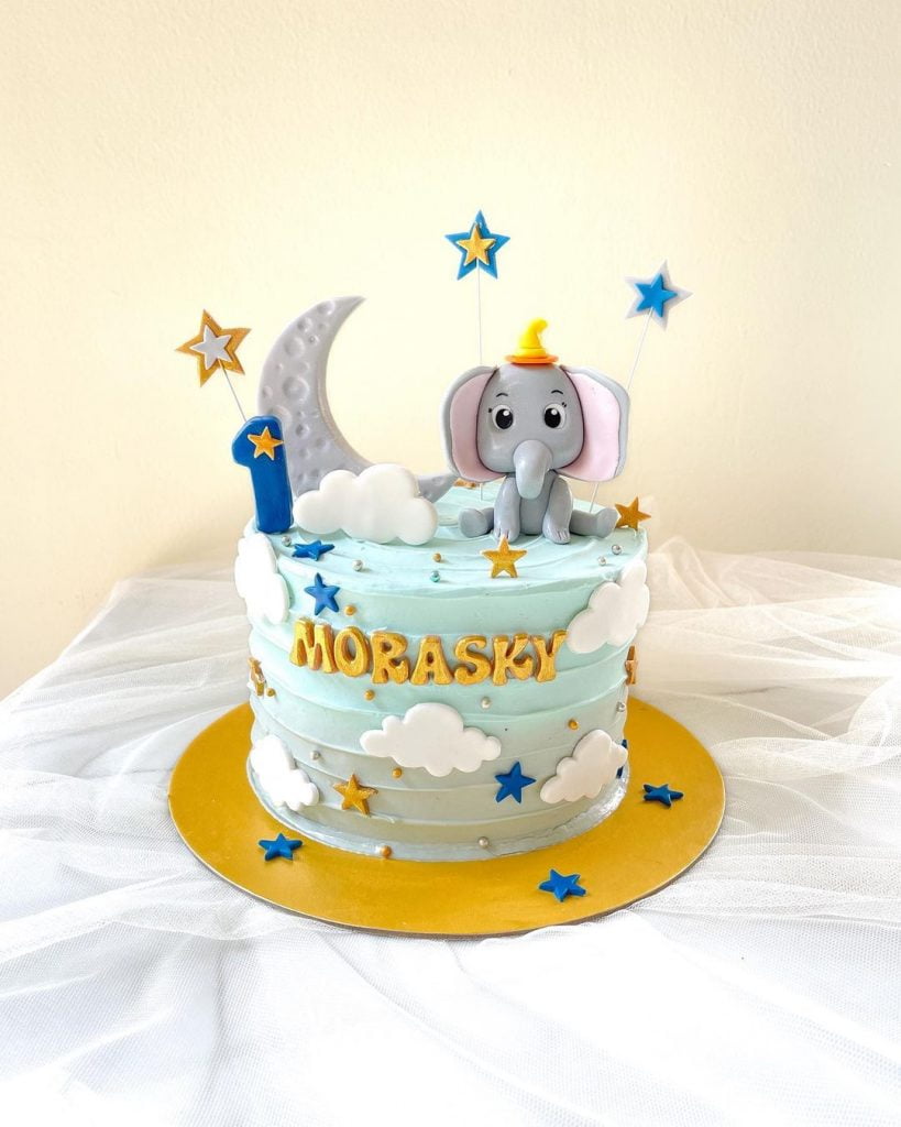 Elephant Birthday Cake Designs 2