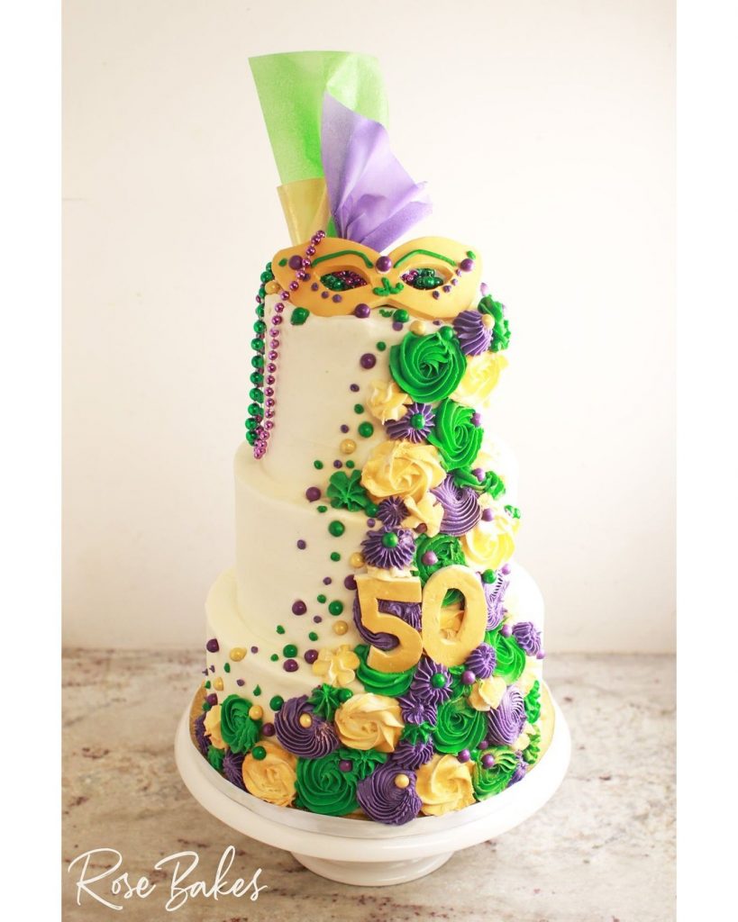 Mardi Gras Cake Designs