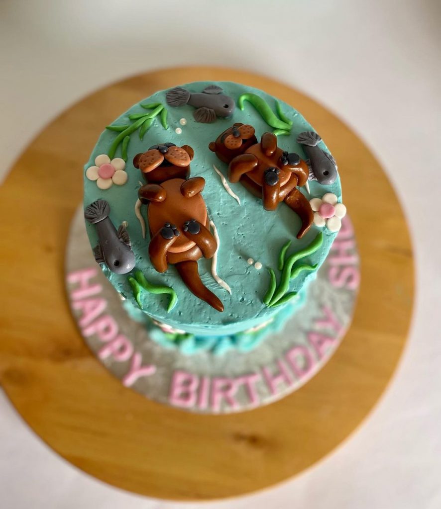 Otter Birthday Cake 2
