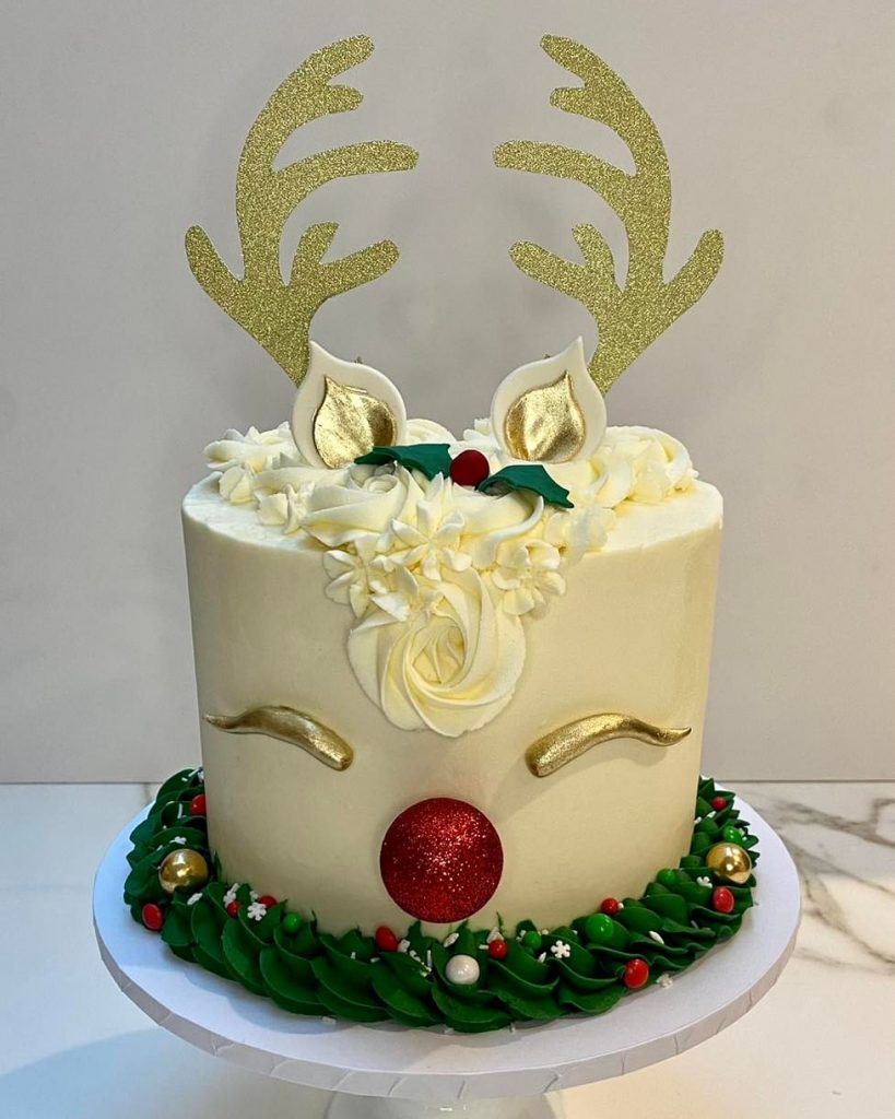 Reindeer Christmas Cake Ideas 2