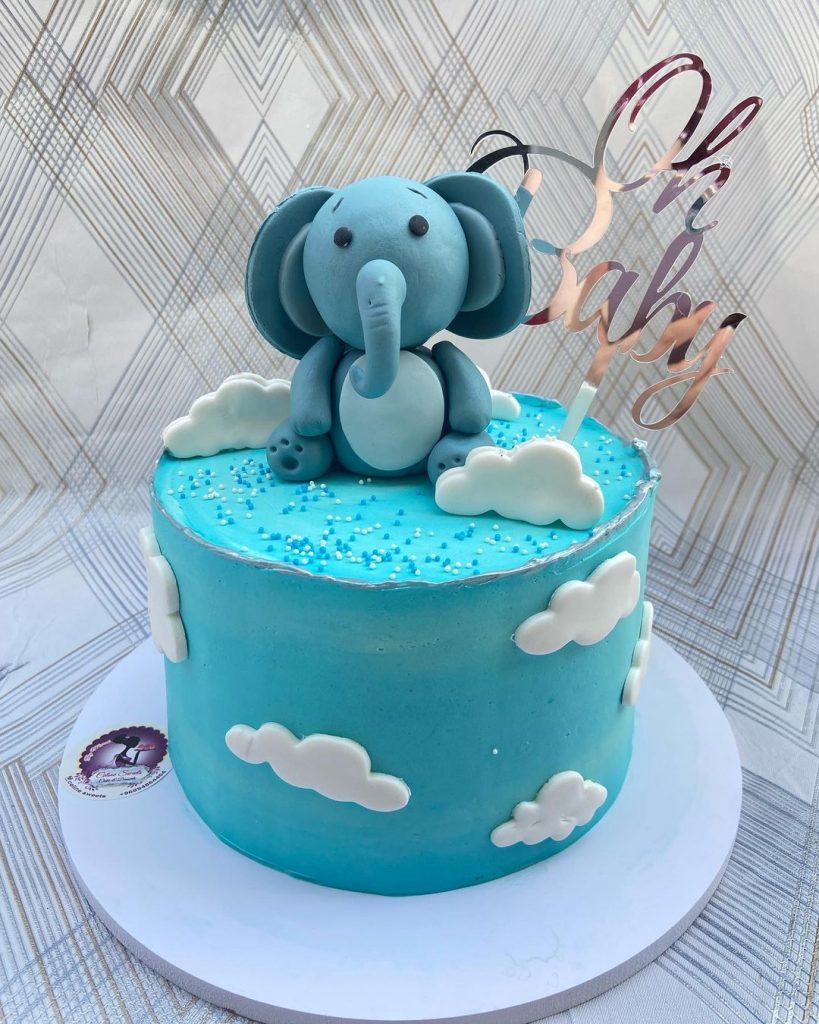 Simple Elephant Cake Designs 2