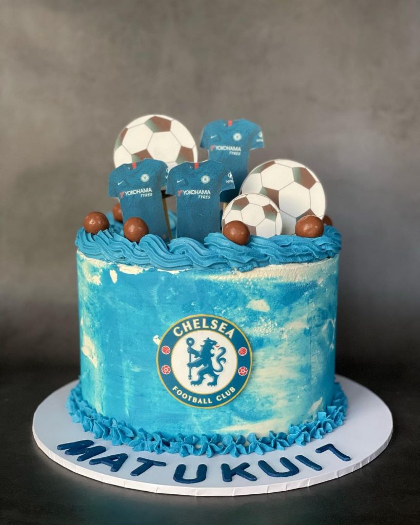 Chelsea Football Theme Cake 2