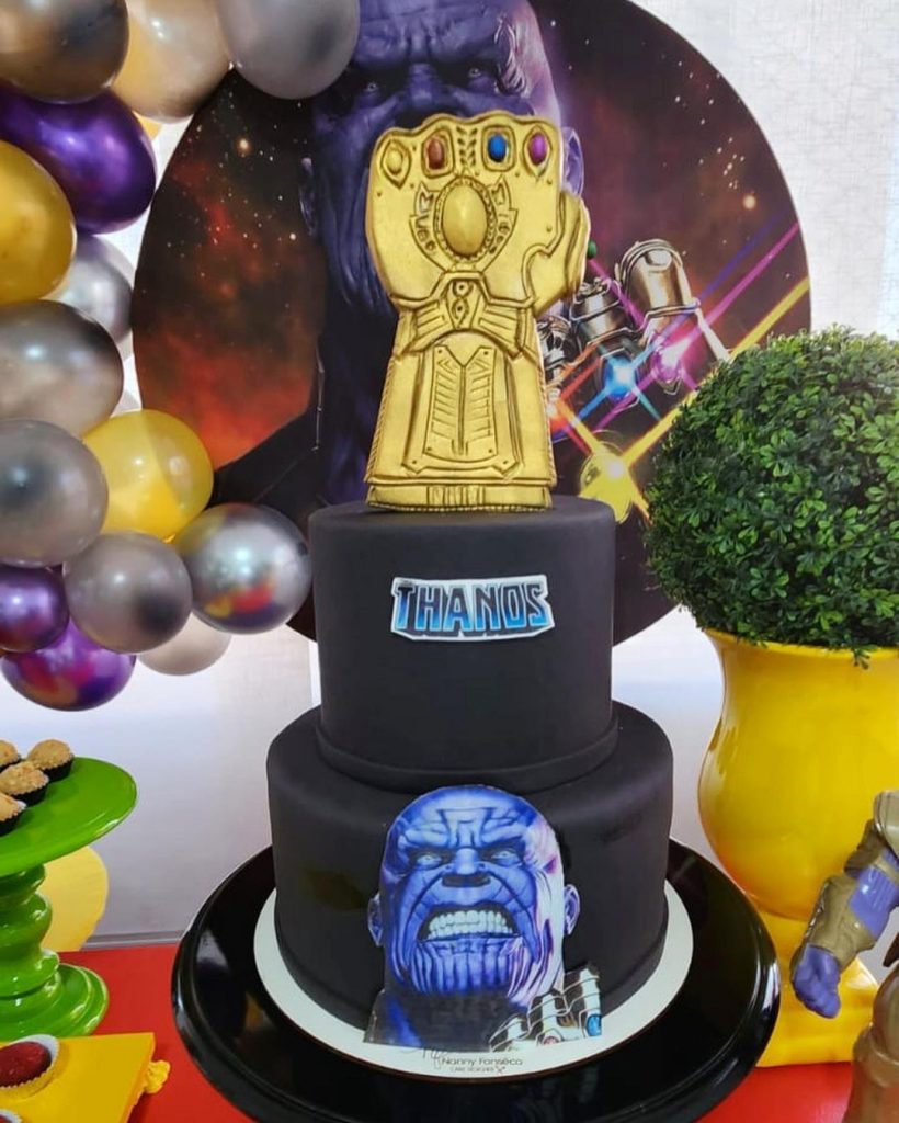 Thanos Cake Design 2 Layers 2