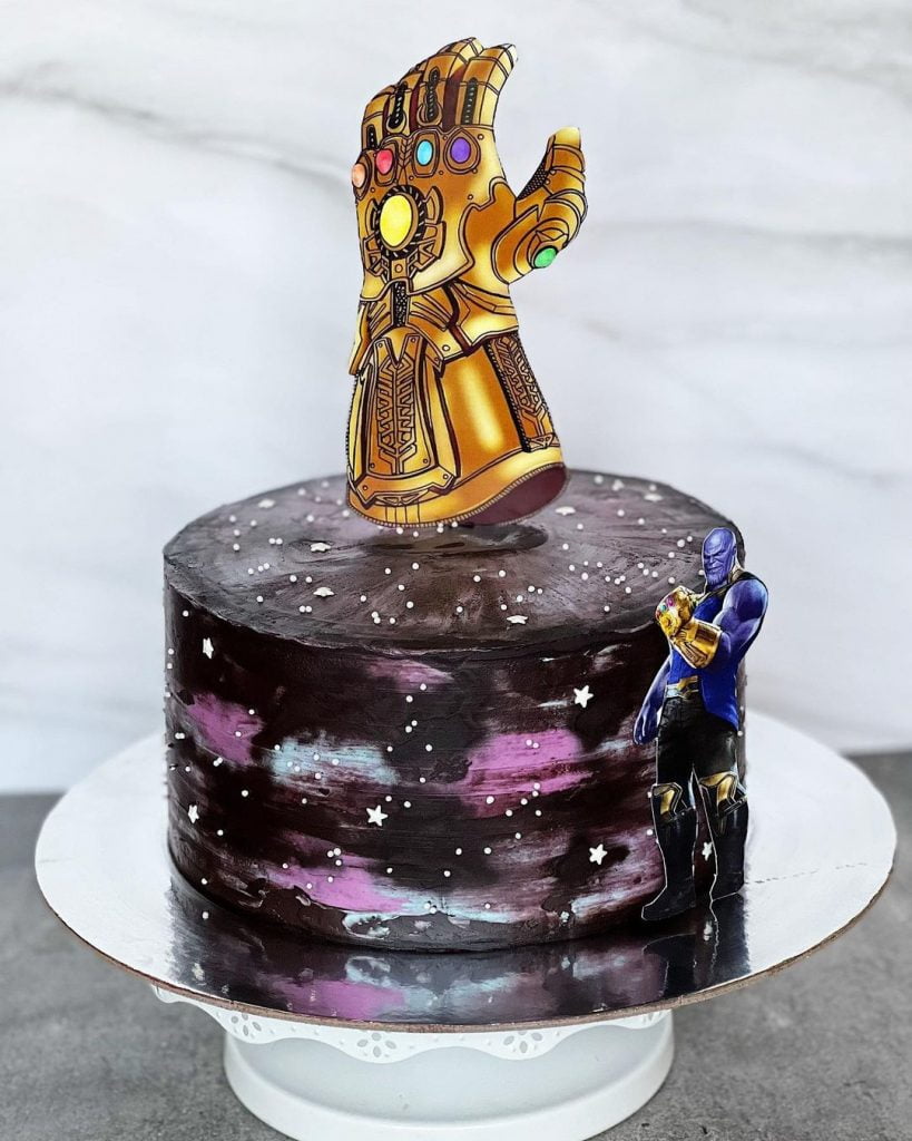 Thanos Cake Design Ideas